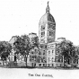 Black and white print of the Minnesota State Capitol, c.1900.