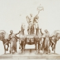 Black and white photograph of the Quadriga, Daniel C. French and Edward C. Potter, sculptors, c.1907.