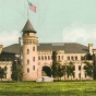 Paper postcard depicting the University of Minnesota Armory, c.1905.