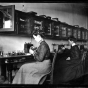 Students in biology laboratory