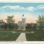 Postcard depicting the exterior of the Faribault State School for the Feeble-Minded in 1920. Photograph by A. J. Swanson.