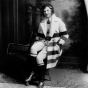 Black and white photograph of Florence Klingensmith, ca. 1930. 