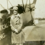 Black and white photograph of Klingensmith before her first flight, 1928.