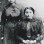 Picture of Florence Helen Chase, Ernest Wabasha’s mother, with her sister Emma Chase Frazier