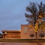 Color image of the Front of B’nai Israel Synagogue and Dan Abraham Cultural Center, c.2013. 