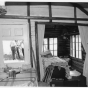 Interior of Jun Fujita’s cabin with sleeping alcove