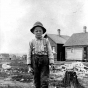 Black and white photograph of a Bohemian boy, Virginia, 1914.