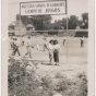 Children playing softball at the playground of Our Lady of Guadalupe Church