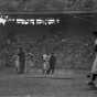 Black and white photograph of the Minneapolis Millers versus the Wichita Braves at Metropolitan Stadium, April 24, 1956.