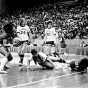 Marshall plays Glencoe in the girls’ state basketball tournament at the Met Center in Bloomington, 1976.
