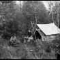 Elaine and Fred Roleff camping on the Gunflint Trail. Photograph by William F. Roleff, 1935.