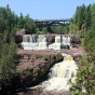 Lower and  upper Gooseberry Falls