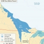 Map of Glacial Lake Agassiz 9,3000 years ago