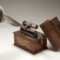Color photograph of Columbia Graphophone used by Frances Densmore to record American Indian music, c. 1897. 