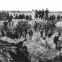 Native Americans quarrying pipestone at Pipestone Quarry