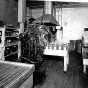 Black and white photograph of Bottling machinery at the M. A. Gedney Company, c.1912.