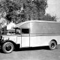 Black and white photograph of a L. S. Donaldson Company delivery truck, c.1930.