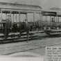 Black and white photograph of a six-bench open car and trailer on the Selby Avenue line, St. Paul, 1894.