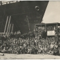 Black and white photograph of a shipbuilding crew at Port Cargill, Savage, ca. 1941.