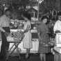 Black and white photograph of shoppers inside St. Paul's Credjafawn Co-op at 678 Rondo Avenue c.1950.