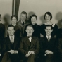 Black and white photograph of economics Laboratory employees, 1935.