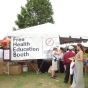 Color image of the Hmong Health Care Professionals Coalition Health Fair , 2013.