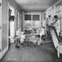 Black and white photograph of children playing at the Neighborhood House, c.1925.