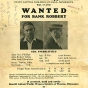 Color scan of a Wanted for Bank Robbery poster, 1930.