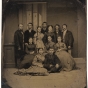 Group of students at Hamline University, Red Wing, c.1861