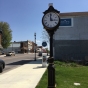 Photograph of Clock at the north entrance of Main Street, Harmony, MN