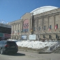 Color image of Herb Brooks Arena at the Olympic Center in Lake Placid, New York. Photographed by Flickr user justinknabb on March 27, 2011.