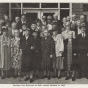 Photograph of survivors of the 1894 Hinckley fire taken at the reunion held on the fiftieth anniversary of the fire, 1944. From the Betty Moore and family papers, 1848–1973 (bulk 1920–1950s), P2698, box 2. Manuscripts Collection, Minnesota Historical Society, St. Paul.