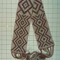 Ojibwe loom-woven beadwork and wool belt