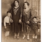 Hyman Berman at age five, with family