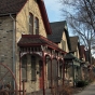 Color image of a line of houses on Milwaukee Avenue, 2014. 