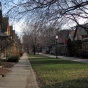 Color image of Milwaukee Avenue, facing south, 2014.