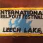 Embroidered patch created for the first International Eelpout Festival, 1980. From the private collection of Don Overcash, used with permission.