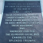 Plaque on Soldiers and Sailors Memorial 