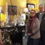 Color image of the owners of gift shop in old Crookston city hall, December 2016.