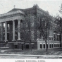 Black and white photograph of Cathedral High School, Crookston, Minnesota, ca. 1915.