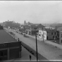 A street scene of First Street South in Minneapolis, where the First Street Red Light District was. Photograph by C. J. Hibbard, ca. 1895.