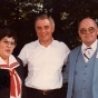 Irene Gomez-Bethke and Jack Bethke with Walter Mondale