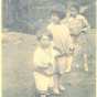 Irene Paull as a child with her siblings