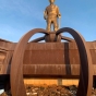 Front view of Iron Man Memorial