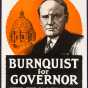 Photograph of a J.A.A Burnquist campaign poster, 1918
