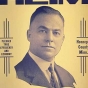 Poster calling for the election of Dr. Russell Heim as Hennepin County Coroner, 1934.  