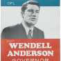 Campaign poster for gubernatorial candidate Wendell Anderson, 1970.