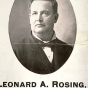 Poster for Leonard A. Rosing, Democratic candidate for Minnesota governor, 1902.