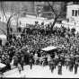 Woman-suffrage meeting at Rice Park, St. Paul, 1914. 