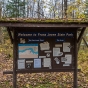Signage in Franz Jevne State Park